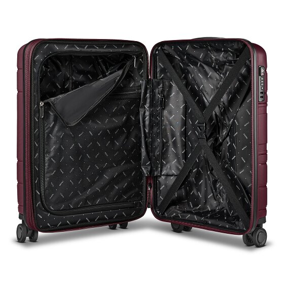 Redolz Essentials 11 4 Rollen Kabinentrolley 55 cm mit Dehnfalte