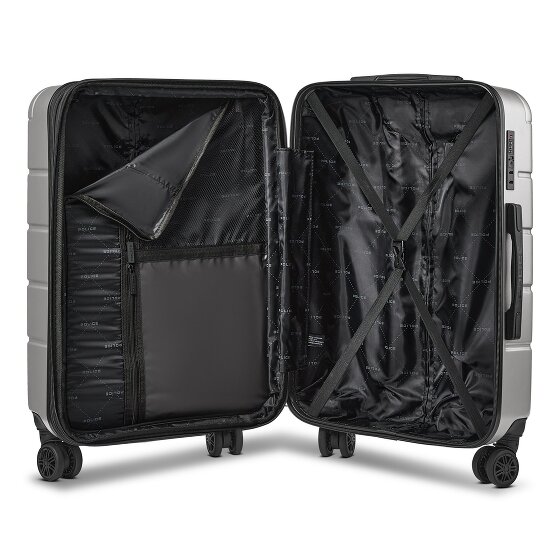 Police Dublin 4 Rollen Trolley M 64 cm mit Dehnfalte