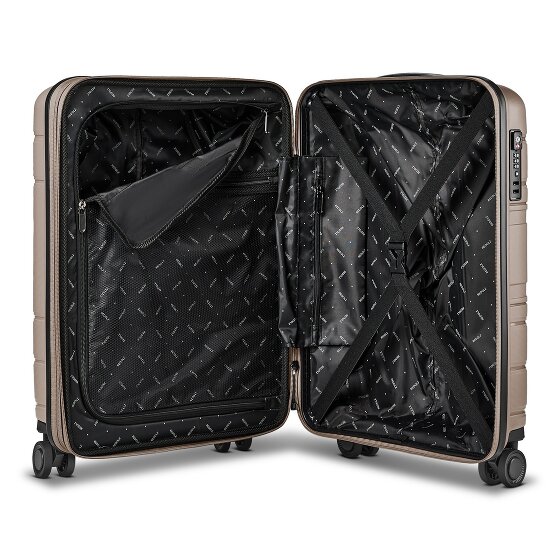 Redolz Essentials 11 4 Rollen Kabinentrolley 55 cm mit Dehnfalte
