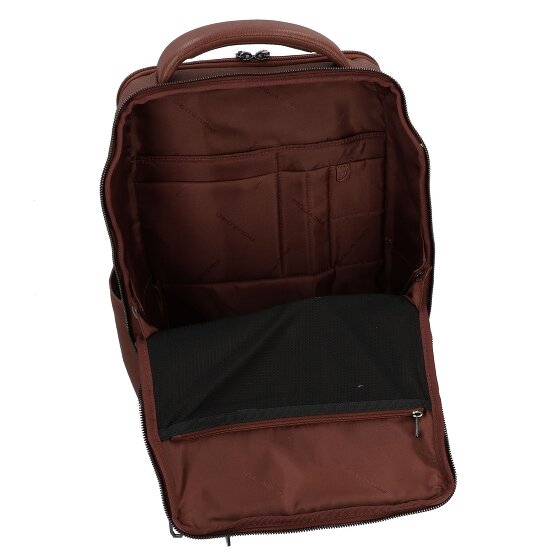 Piquadro Cronus Business-Rucksack RFID Schutz Leder 41 cm Laptopfach