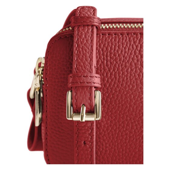 Lazarotti Bologna Leather Umhängetasche Leder Double-Zip 18 cm