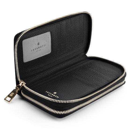 Lazarotti Bologna Leather XL Double Zip-Around Geldbörse RFID Leder 20 cm