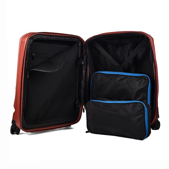 Piquadro PQ-Light 4 Rollen Kabinentrolley S 56 cm Laptopfach mit Dehnfalte