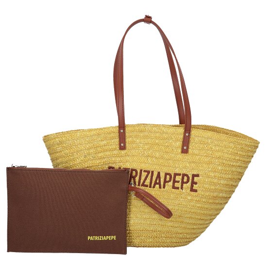 Patrizia Pepe Summer Straw Shopper Tasche 51 cm Patrizia Pepe Summer Straw Shopper Tasche 51 cm