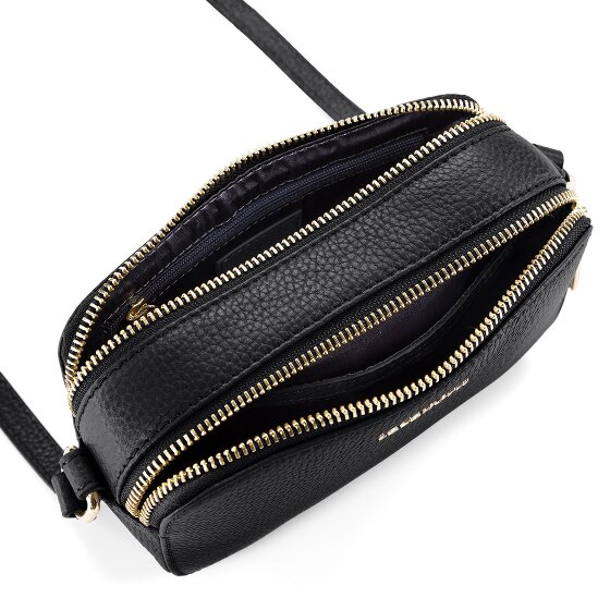 Lazarotti Bologna Leather Umhängetasche Leder Double-Zip 18 cm