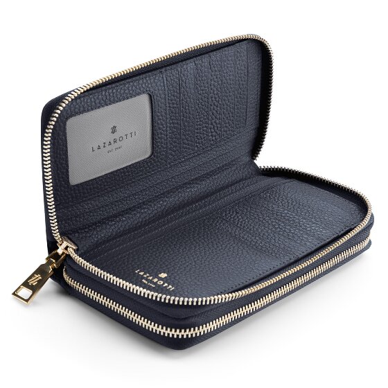 Lazarotti Bologna Leather XL Double Zip-Around Geldbörse RFID Leder 20 cm