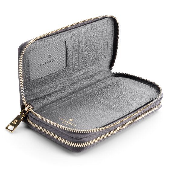 Lazarotti Bologna Leather XL Double Zip-Around Geldbörse RFID Leder 20 cm