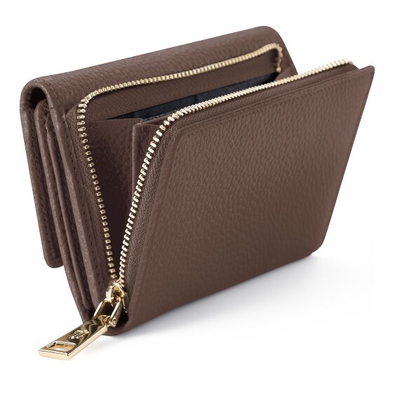Lazarotti Bologna Leather XL Geldbörse mit Zip-Around Fach Leder 14 cm