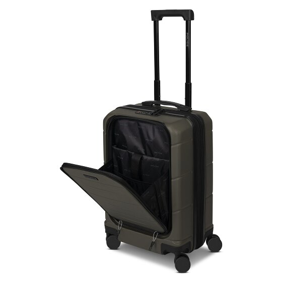Police London 4 Rollen Kabinentrolley 55 cm Laptopfach mit Dehnfalte