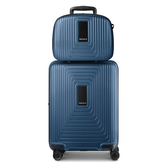 Redolz Essentials 14 Kofferset 2 tlg. Kabinentrolley mit Dehnfalte & Beautycase