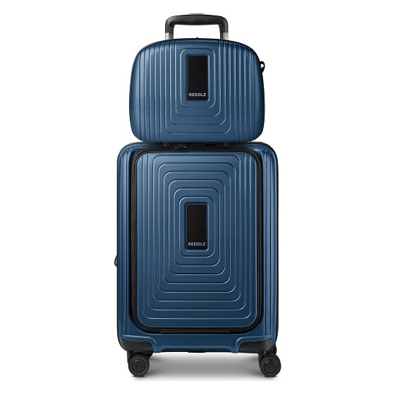 Redolz Essentials 14 Kofferset 2 tlg. Kabinentrolley mit Dehnfalte + Beautycase