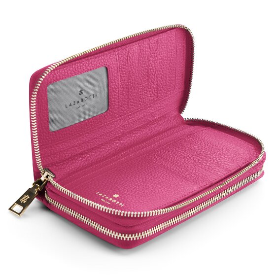 Lazarotti Bologna Leather XL Double Zip-Around Geldbörse RFID Leder 20 cm