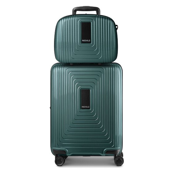 Redolz Essentials 14 Kofferset 2 tlg. Kabinentrolley mit Dehnfalte & Beautycase