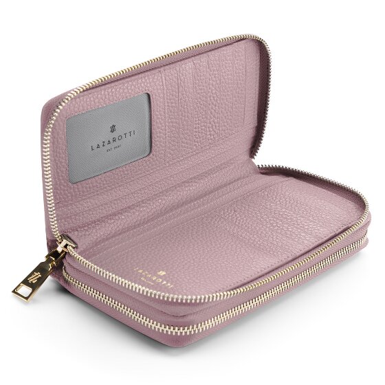 Lazarotti Bologna Leather XL Double Zip-Around Geldbörse RFID Leder 20 cm