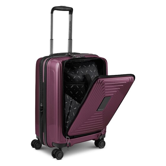 Redolz Essentials14 4-Rollen Kofferset Beautycase 4tlg mit Dehnfalte Laptopfach