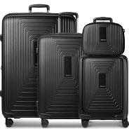 Redolz Essentials14 4-Rollen Kofferset Beautycase 4tlg mit Dehnfalte Laptopfach Produktbild