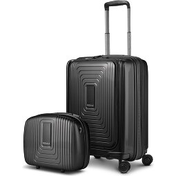 Redolz Essentials 14 Kofferset 2 tlg. Kabinentrolley mit Dehnfalte + Beautycase  Variante 1