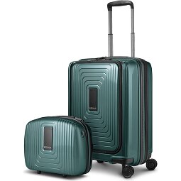 Redolz Essentials 14 Kofferset 2 tlg. Kabinentrolley mit Dehnfalte + Beautycase  Variante 3