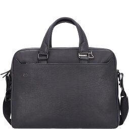 Piquadro Black Square Aktentasche Leder 40 cm Laptopfach  Variante 2