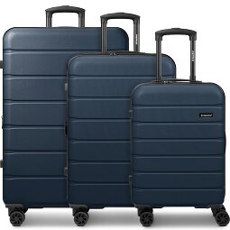 Saxoline Miami 4 Rollen Kofferset 3-teilig mit Dehnfalte  Variante 2