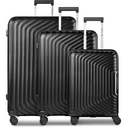 Redolz Essentials 01 4 Rollen Kofferset 3-teilig mit Dehnfalte  Variante 1