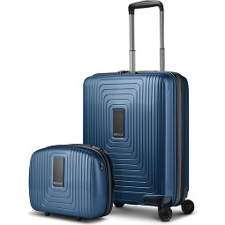 Redolz Essentials 14 Kofferset 2 tlg. Kabinentrolley mit Dehnfalte & Beautycase  Variante 2