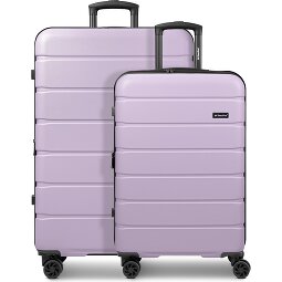 Saxoline Miami 4-Rollen Kofferset S+L mit Dehnfalte  Variante 3