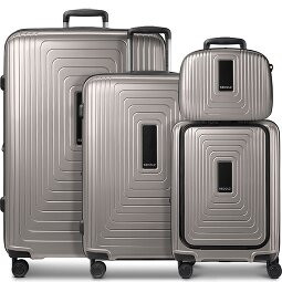 Redolz Essentials14 4-Rollen Kofferset Beautycase 4tlg mit Dehnfalte Laptopfach  Variante 3