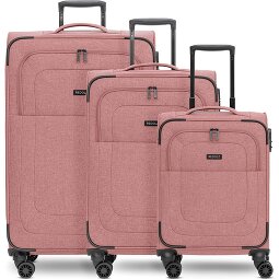 Redolz Essentials 12 THREE SET 4 Rollen Kofferset 3-teilig mit Dehnfalte  Variante 5