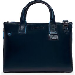 Piquadro Blue Square Shopper Tasche Leder 38 cm Laptopfach mit Dehnfalte  Variante 2