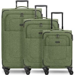 Redolz Essentials 12 THREE SET 4 Rollen Kofferset 3-teilig mit Dehnfalte  Variante 4