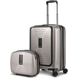 Redolz Essentials 14 Kofferset 2 tlg. Kabinentrolley mit Dehnfalte + Beautycase  Variante 3