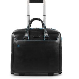 Piquadro Blue Square 2-Rollen Businesstrolley Leder 36 cm Laptopfach  Variante 1