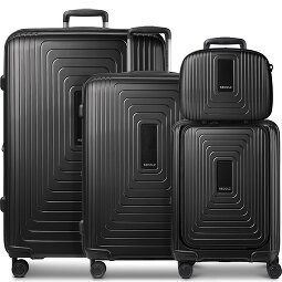 Redolz Essentials14 4-Rollen Kofferset Beautycase 4tlg mit Dehnfalte Laptopfach  Variante 2