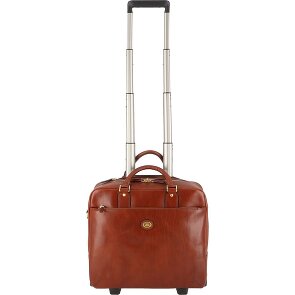 The Bridge Stovia 2 Rollen Pilotentrolley Leder 39 cm Laptopfach
