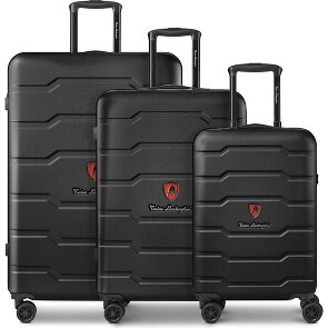 Tonino Lamborghini Bologna 4 Rollen Kofferset 3-teilig