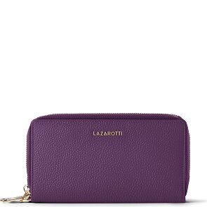 Lazarotti Bologna Leather XL Double Zip-Around Geldbörse RFID Leder 20 cm