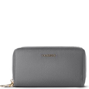 Lazarotti Bologna Leather XL Double Zip-Around Geldbörse RFID Leder 20 cm