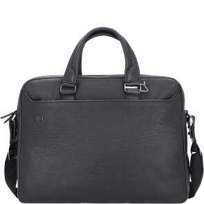 Piquadro Black Square Aktentasche Leder 40 cm Laptopfach