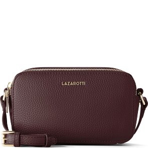 Lazarotti Bologna Leather Umhängetasche Camera-Bag Leder Double-Zip 18 cm