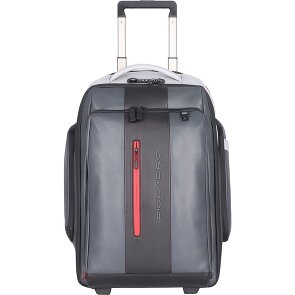 Piquadro Urban 2-Rollen Rucksacktrolley Leder 54 cm Laptopfach