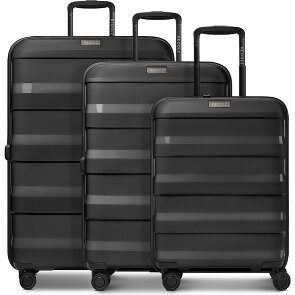Redolz Pro PP 4 Rollen Kofferset 3-teilig mit Dehnfalte