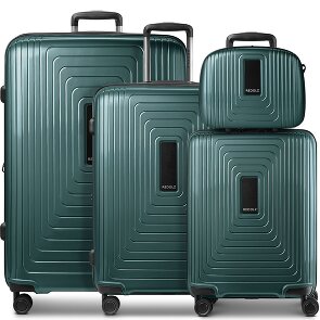 Redolz Essentials 14 4-Rollen Kofferset + Beautycase 4 tlg. mit Dehnfalte