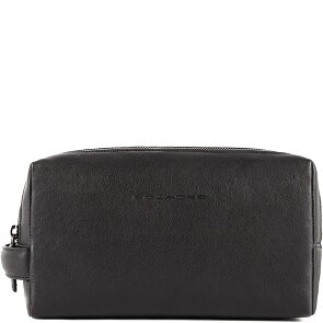 Piquadro Black Square Kulturbeutel Leder 25 cm
