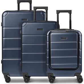 Police Dublin 4 Rollen Kofferset 3-teilig mit Dehnfalte