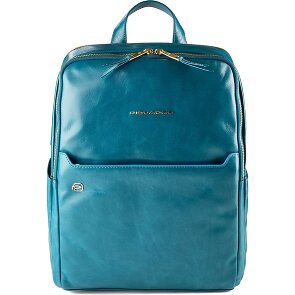 Piquadro Blue Square Daypack RFID Schutz Leder 37 cm Laptopfach