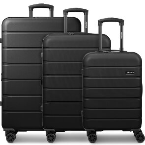Saxoline Miami 4 Rollen Kofferset 3-teilig mit Dehnfalte