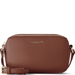 Lazarotti Bologna Leather Umhängetasche Camera-Bag Leder Double-Zip 18 cm