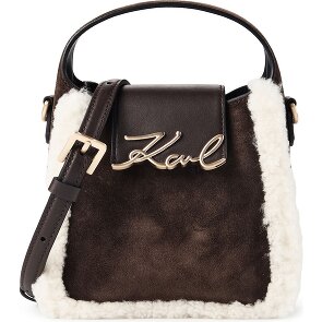 Karl Lagerfeld Signature Mini Bag Handtasche Leder 18 cm