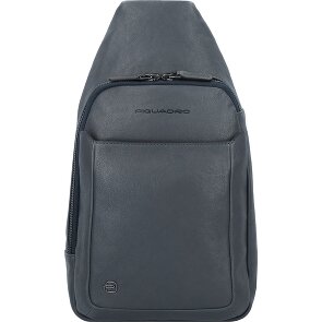 Piquadro Black Square Sling Bag Leder 39 cm